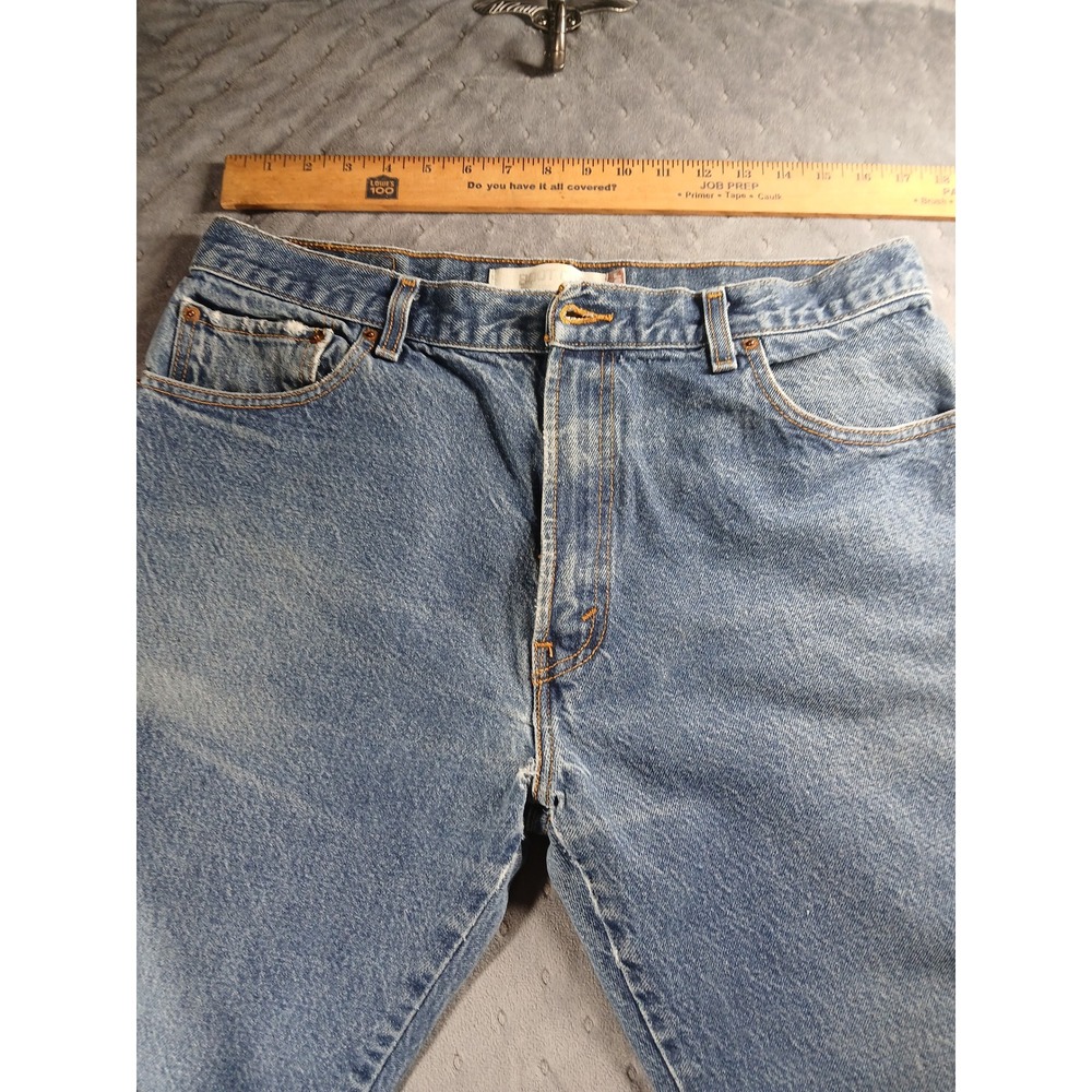 🔥 VINTAGE Levi's 517 Bootcut Jeans Men's 36x32l Medium Wash 100% Cotton Cowboy! - Picture 5 of 13